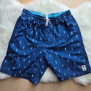 F&F Navy Blue Patterned Swim Shorts